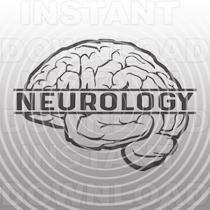 Puede incluir: Una ilustración en blanco y negro de un cerebro humano con la palabra "NEUROLOGÍA" impresa en el centro.