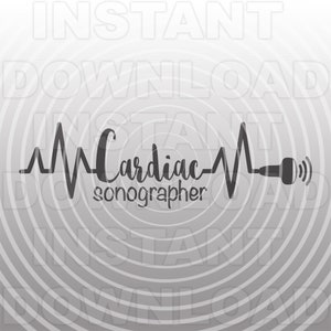 Herz Sonograph Herzschlag EKG Puls SVG Datei,Ultraschall svg-kommerzielle/persönlichen Gebrauch- Cricut,Silhouette,Cameo,Vinyl Aufkleber,Iron On Vinyl