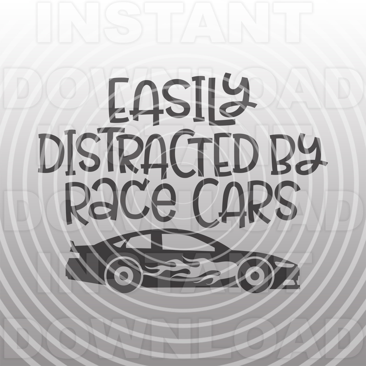 Download Race Car Svg Fileeasily Distracted By Race Cars Svgtoddler Etsy