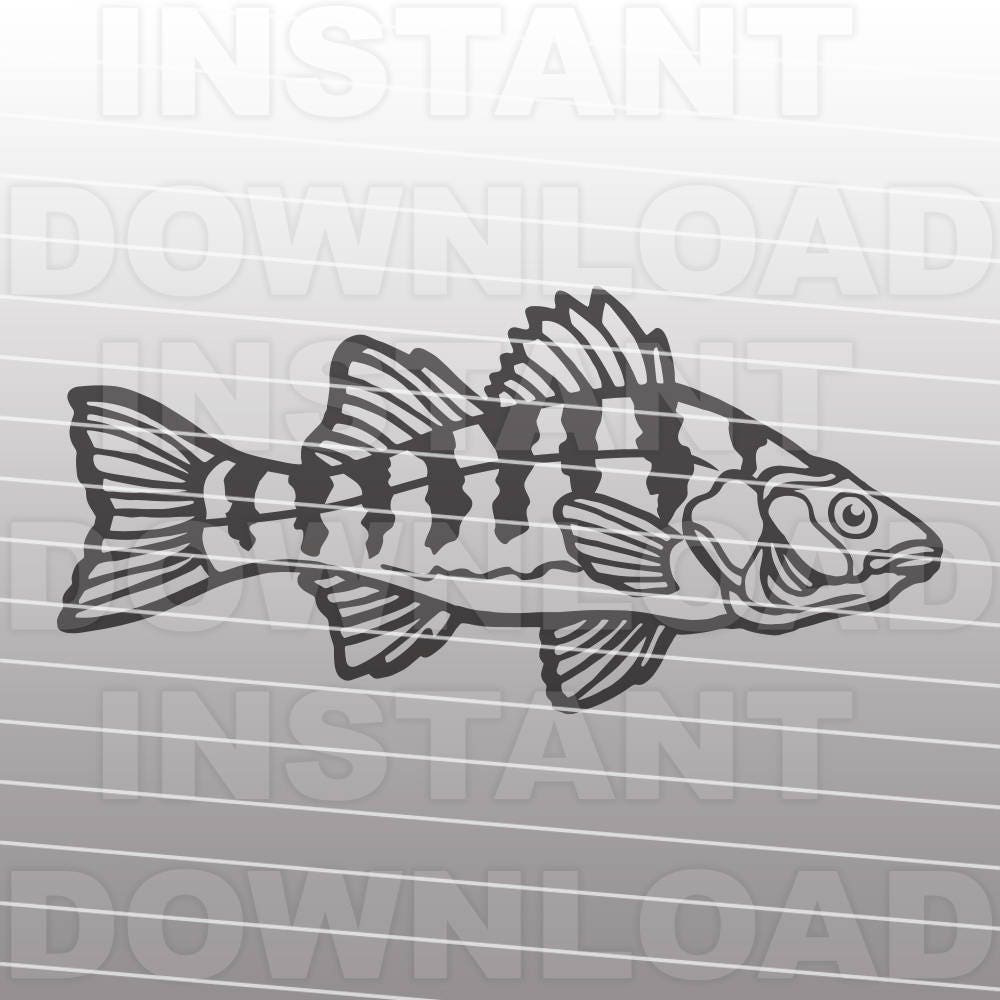 Download Perch SVG FilePerch Fishing svgFisherman svg Vector Art ...