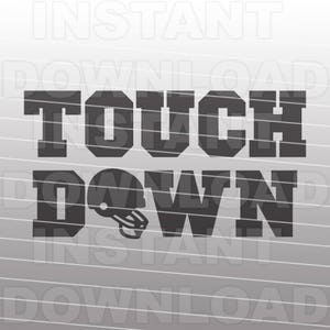 Arquivo SVG de capacete de futebol Touchdown, esportes svg - Clip art vetorial para uso comercial e pessoal - Cricut Explore Air, Silhouette Cameo, corte de vinil