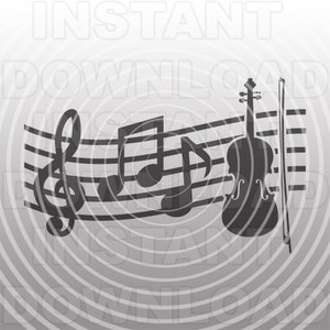 Violine SVG-Datei, Musik Noten SVG, Violinist SVG, Orchester svg-Vector Art kommerzielle/persönlichen Gebrauch-Cricut,Silhouette,Vinyl Aufkleber,Iron on Vinyl