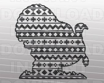 Turkey SVG,Aztec Pattern SVG,Thanksgiving SVG Decor,Thanksgiving Shirt svg,Commercial & Personal Use,Cricut,Silhouette Cameo,Glowforge,Vinyl
