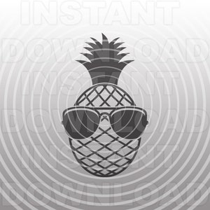 Pineapple in Sunglasses SVG File,Pineapple SVG,Vinyl Decal svg,Vector Art svg,svg shirt -Commercial & Personal Use- Cricut,Silhouette,Cameo