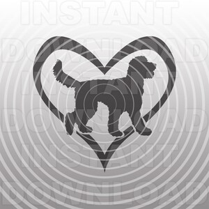 Goldendoodle Heart SVG File,Labradoodle Heart SVG -Vector Art Uso comercial y personal- Para Cricut,Cameo,Silueta,Corte de vinilo,Calcomanía de vinilo