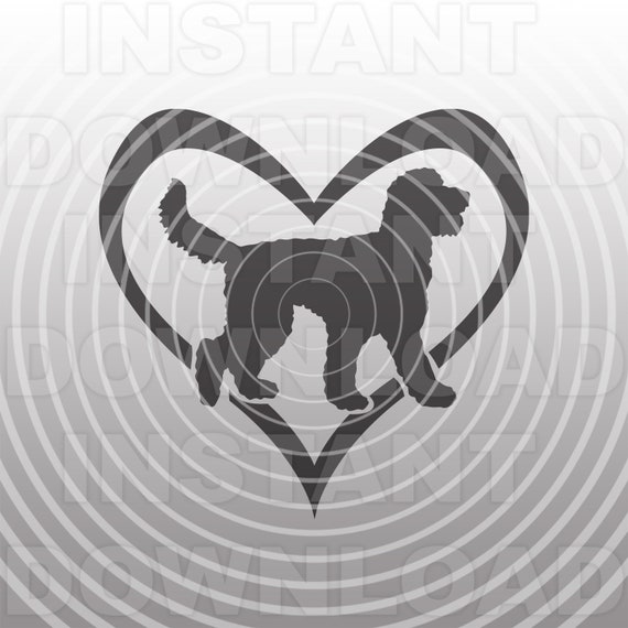 Goldendoodle Heart SVG Filelabradoodle Heart SVG vector Art - Etsy