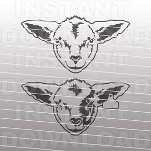 Lamb SVG File,Livestock Show SVG,Sheep SVG,4H svg File -Commercial & Personal Use- cricut svg,silhouette svg,svg cuts,vector svg,vinyl files