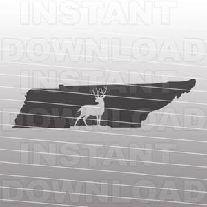 Tennessee Deer Hunting SVG-bestand - Buck SVG-bestand - Vector Art - commercieel en persoonlijk gebruik - SVG-bestand voor de Silhouette Cameo, Cricut, Vinyl