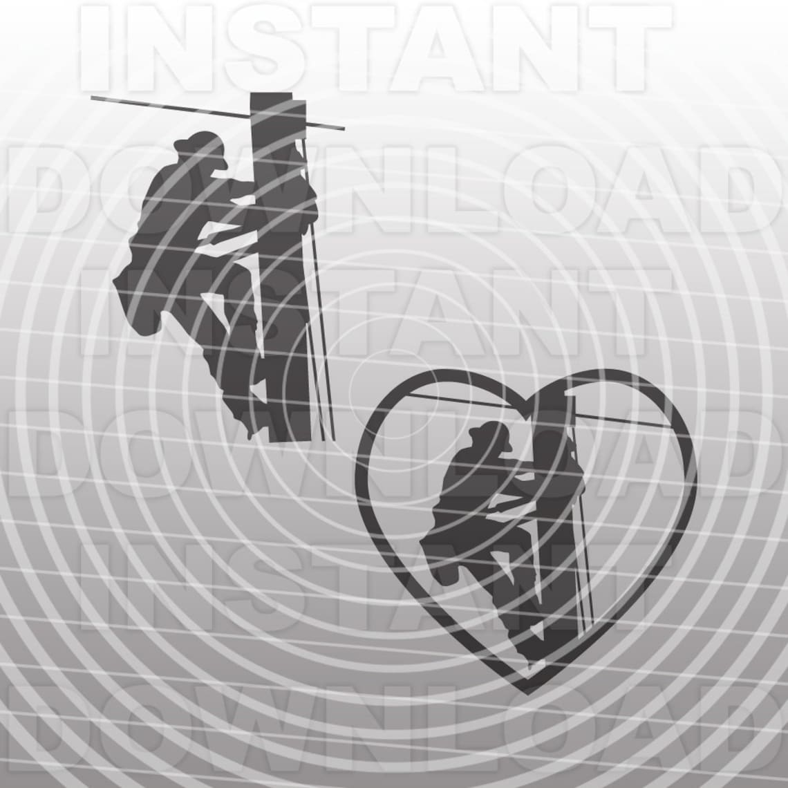 Download Lineman SVG File Lineman Decal SVG File Vector Art | Etsy