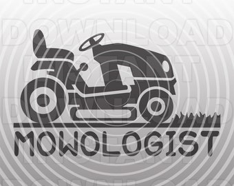 Riding Mower SVG File,Funny Mowoligist Lawn Mowing SVG -Vector Art Commercial & Personal Use- Cricut,Silhouette,Iron On Vinyl,Vinyl Cut