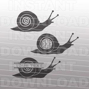 Fichier SVG escargots, SVG de limaces, fée jardinage SVG - modèle de coupe - Vector Art Commercial & Personal Use - Cricut, Cameo, Silhouette, couper fichier