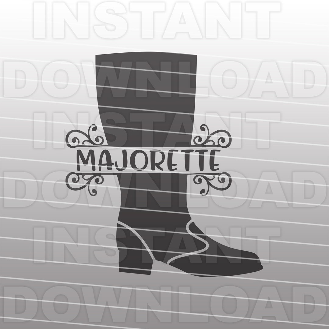 Majorette Boots SVG File,majorette SVG File,dance Squad Svg,marching
