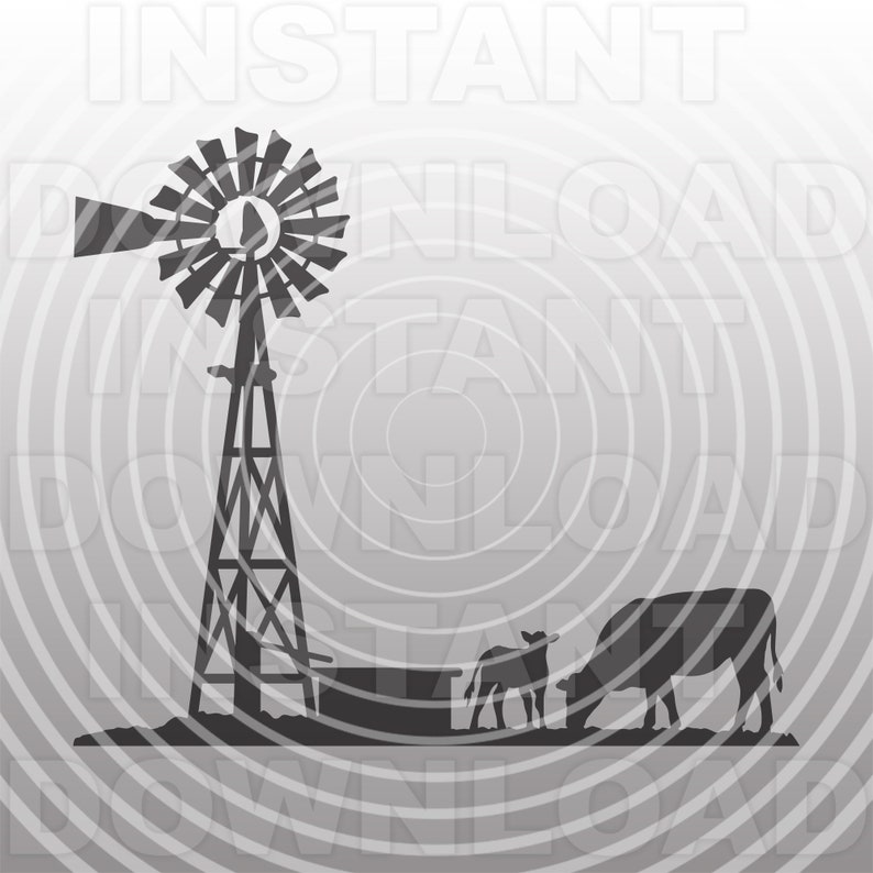 Free Free 331 Home With Windmill Svg SVG PNG EPS DXF File