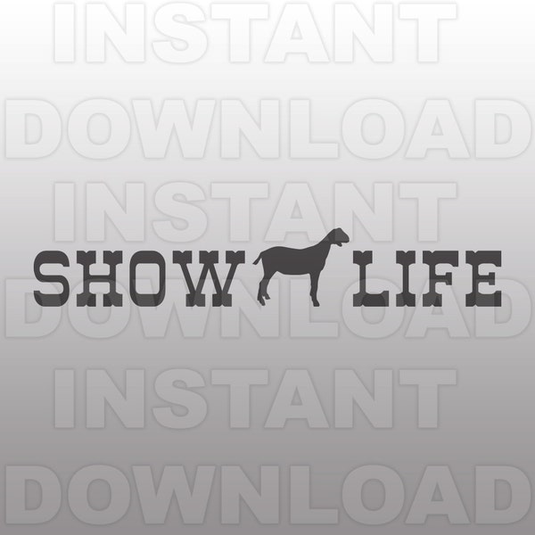 Livestock Show SVG,Goat SVG File,Farm Animal svg -Personal & Commercial Use- cricut svg,silhouette svg,svg cuts,vector svg,vinyl files