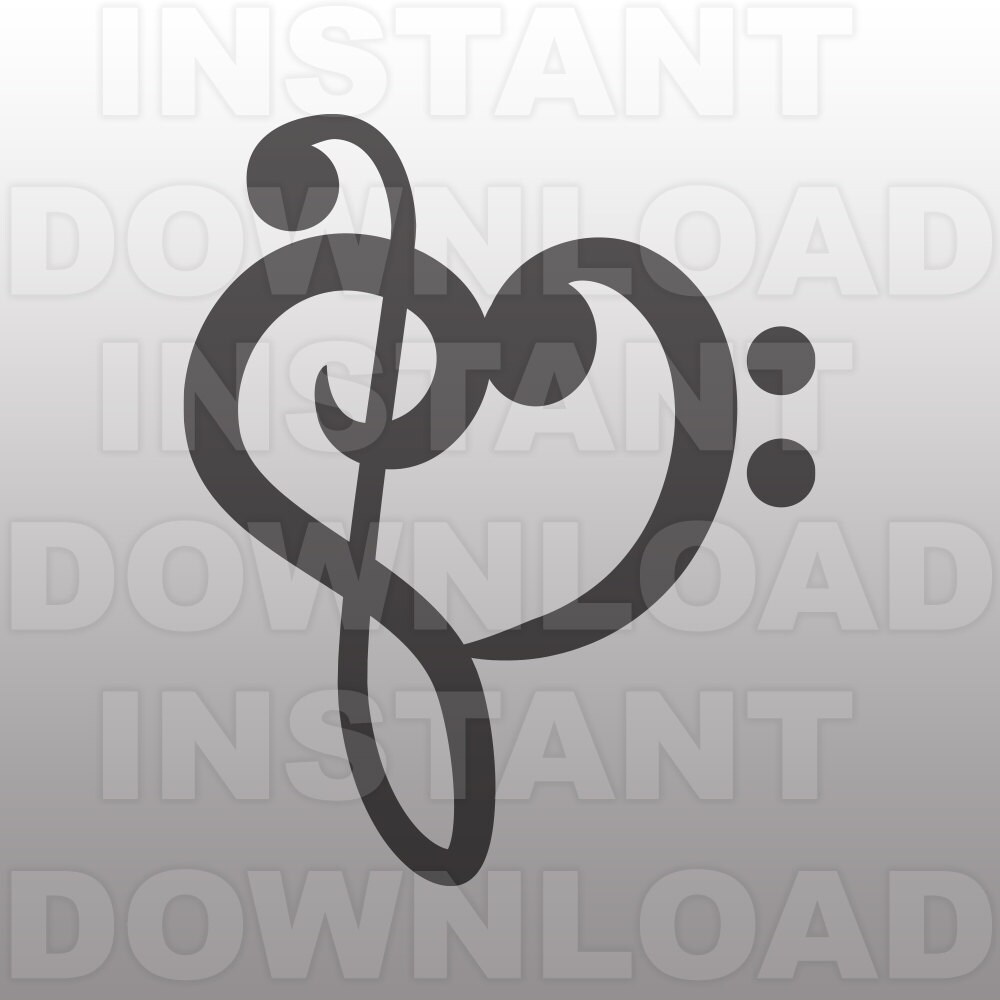 Download Music Notes SVG FileMusic Notes Heart svgMusician svg | Etsy