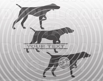 Bird Dog Pointing SVG File,Gundog svg,Pointer Hunting Dog SVG -Vector Art Commercial & Personal Use- Cricut,Silhouette,Cameo,vinyl cut