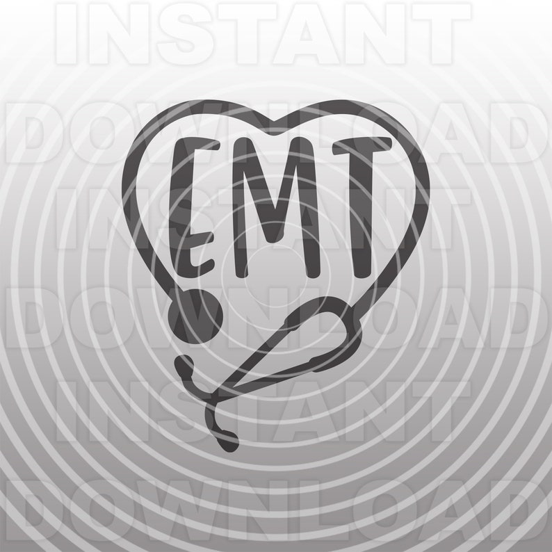 Download EMT Stethoscope Heart SVG FileEmergency Medical Technician ...