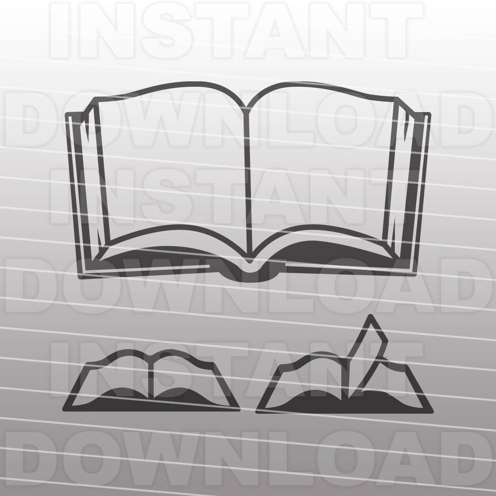 Download Open Books SVG FileLibrary Books SVGReading SVG Commercial ...