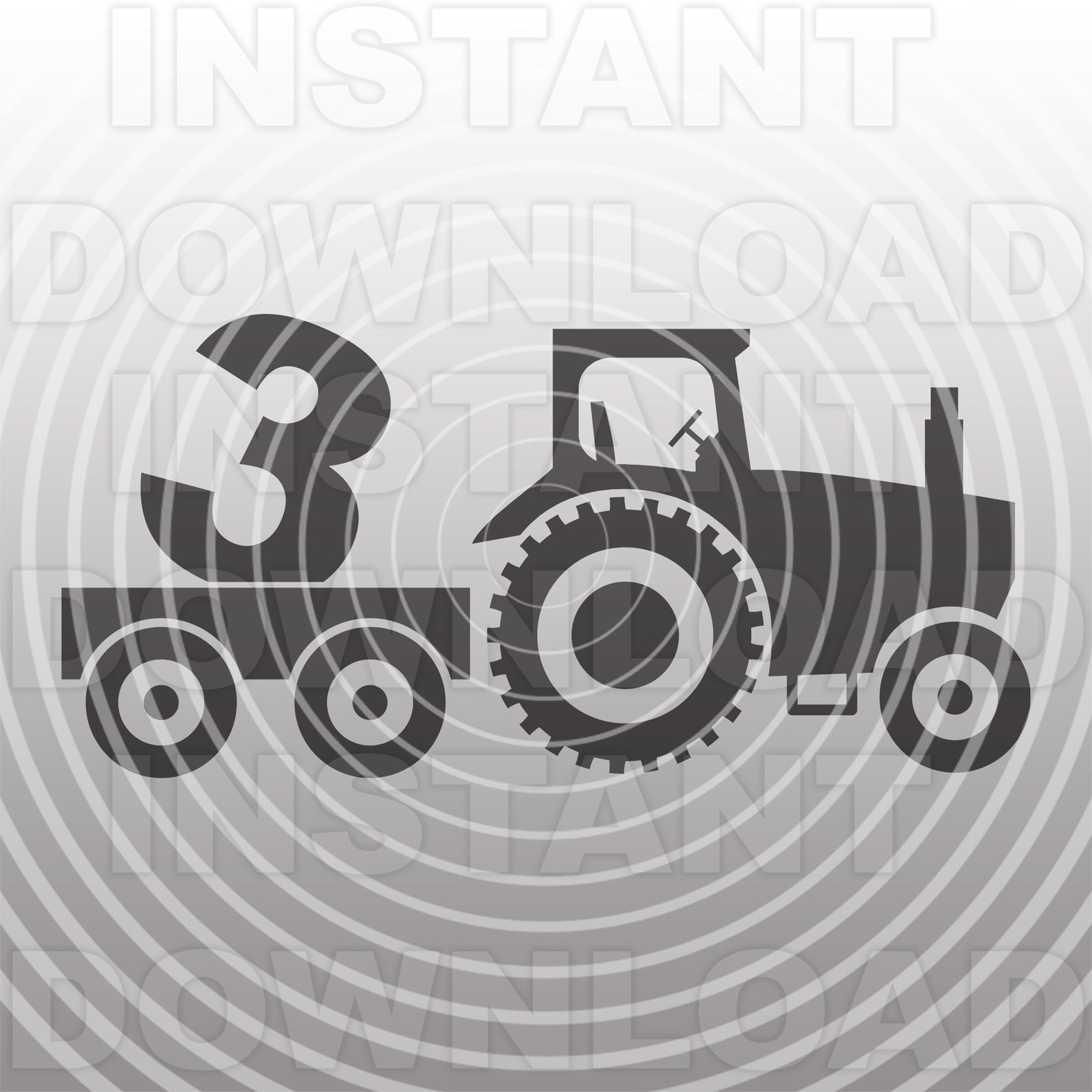 Download Birthday Farm Tractor SVG FileThird Birthday SVG Vector ...