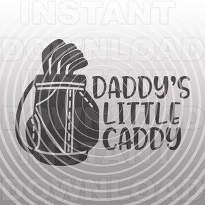 Daddys Little Caddy SVG, Golf in formato SVG, Golfista in formato SVG, Padre e Figlio in formato SVG, Sacca da golf in formato SVG - Arte vettoriale commerciale/Uso personale - Cricut, Silhouette, vinile