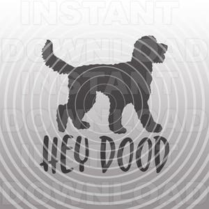 Goldendoodle SVG-Datei, Labradoodle SVG, Hey Dood SVG-Vector Art kommerzielle & persönliche Nutzung- Cricut Air,Cameo,Silhouette,Cut File,Vinyl File