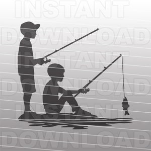 2 Boys Fishing Svg 