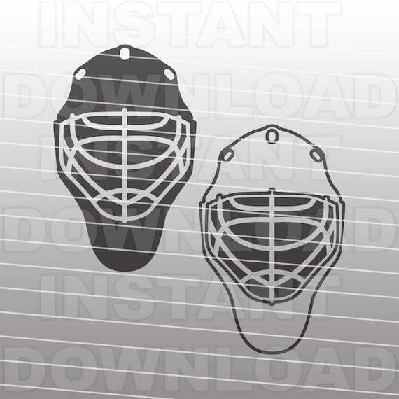 Goalie Mask SVG Filehockey Svghockey Player Svg vector Art Etsy