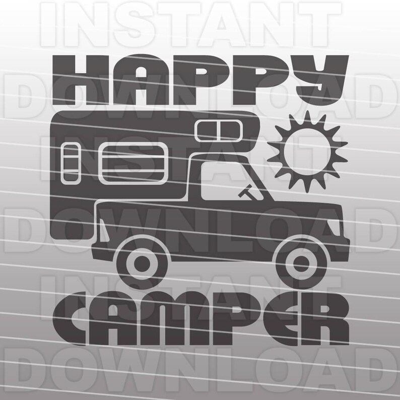 Download Happy Camper SVG FileTruck Camper SVG FileRetro Camper SVG | Etsy