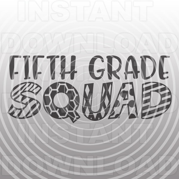 Kindergarten Squad SVG,Back to School T-shirt svg,Teacher svg -Vector Art Commercial & Personal Use-Cricut,Silhouette,Cameo,Iron on Design