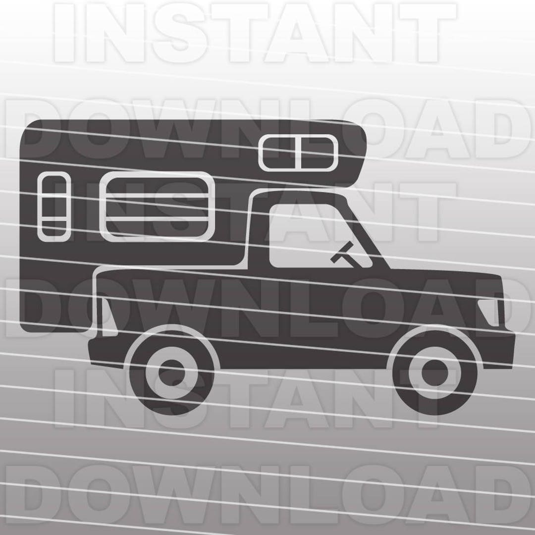 Truck Camper SVG Fileretro Camper SVG Filecamping SVG - Etsy
