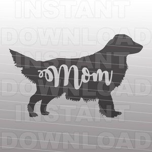 以下が含まれることがあります： シルエットの中に「ママ」という言葉が書かれた犬の黒いシルエットです。