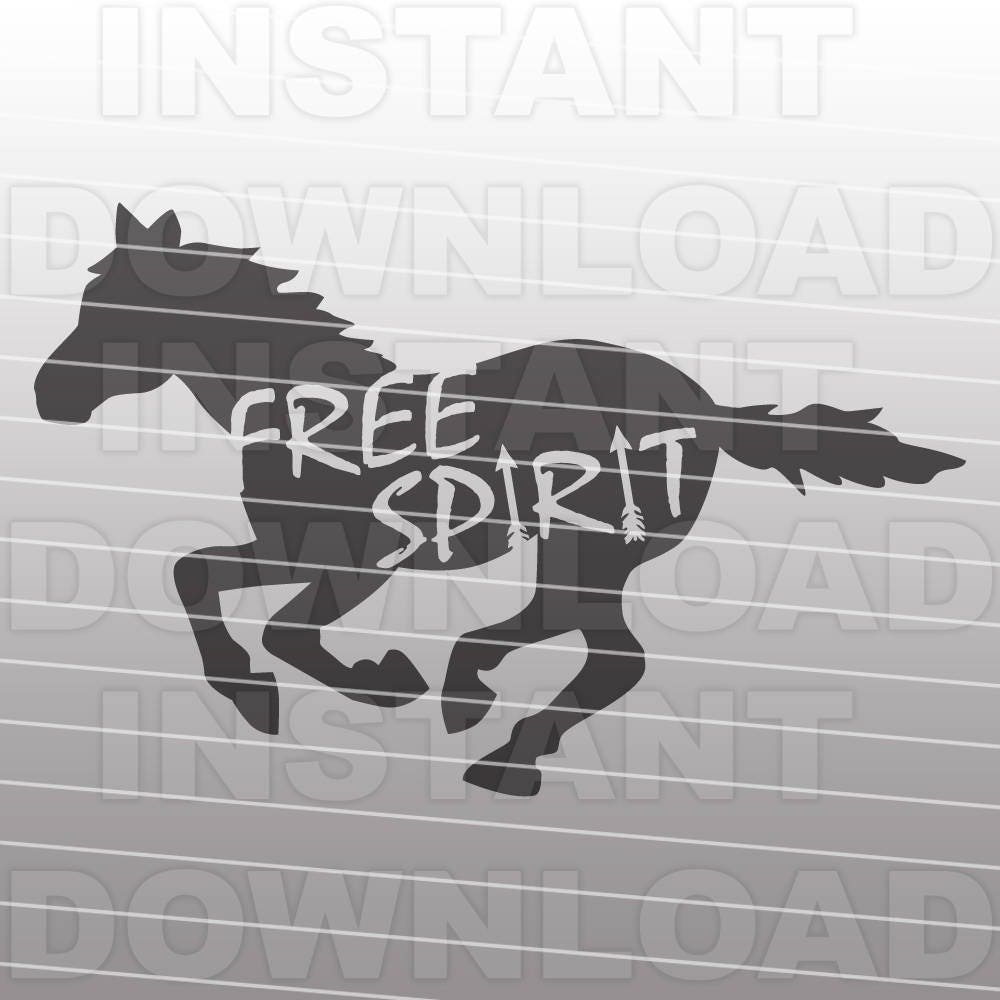 Spirit Riding Svg Mustang SVG File,free Spirit Horse Svg,pony Svg -commercial & Personal ...