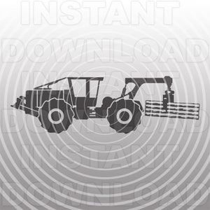 Log Skidder SVG-Datei, Logging Skidder SVG, Logger SVG - Vektorkunst kommerzielle & persönliche Nutzung- Cricut,Silhouette,Cameo,Vinyl Aufkleber,Vinyl Cut