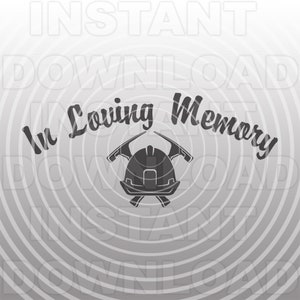 In Loving Memory Brick Mason SVG File, Bricklayer svg Memorial -Vector Art Commercial & Personal Use- Cricut,Silhouette,Cameo,vinyl decal
