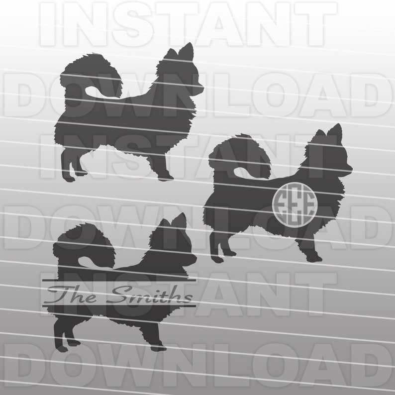 Long Haired Chihuahua Dog SVG File cricut svg silhouette ...