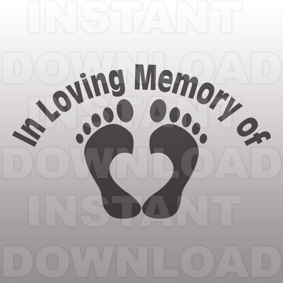 Download Free Pregnancy And Infant Loss Svg File Baby Feet Svg Commercial Etsy SVG Cut Files