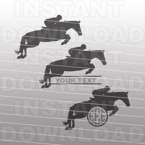 Equestrian Show Jumping SVG File,Horse svg,Dressage svg,Jumper svg -Vector Art for Commercial & Personal Use- Silhouette,Cricut,Cameo,vinyl