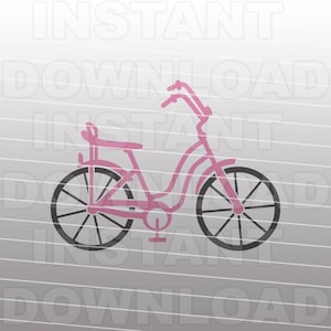 Banana Seat Bike SVG-Datei, Mädchen Fahrrad svg, Fahrrad svg-Vector Art für kommerziellen und persönlichen Gebrauch- Cricut,Silhouette,Cameo,Iron On Vinyl