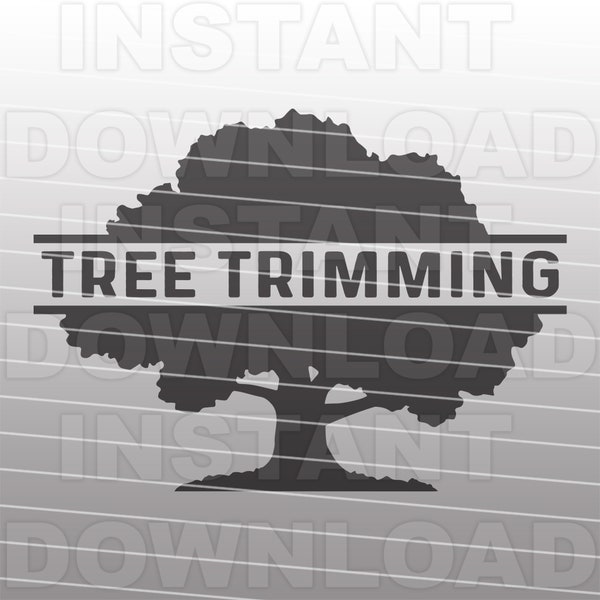 Tree Trimming Business SVG File,Tree Service Business SVG,Oak Tree SVG -Commercial & Personal Use- Cricut,Silhouette Cameo,svg for vinyl