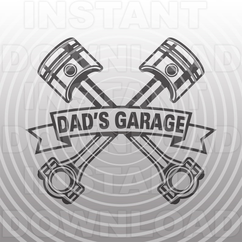 Download DADS Garage SVG FileMechanic svgPistons svgSVG Sign Design | Etsy