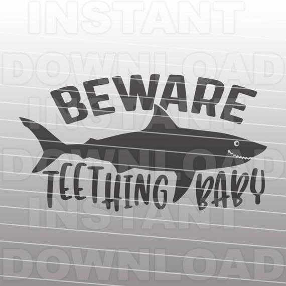 Download Beware Teething Baby Shark Svg Filefunny Onesie Svgbaby Svg Etsy