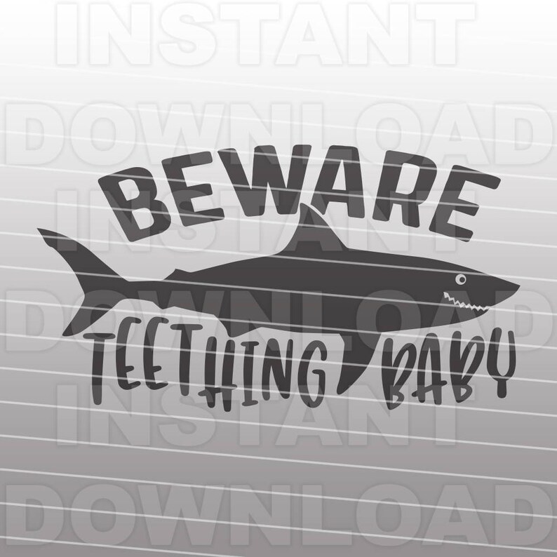 Download Beware Teething Baby Shark SVG FileFunny Onesie SVGBaby ...