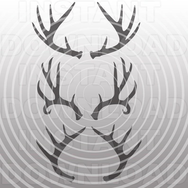 Deer Antlers SVG Bundle,Deer Antlers SVG File,Antlers Cut File-Vector Clip Art for Commercial /& Personal Use for Cricut,Cameo,Silhouette,