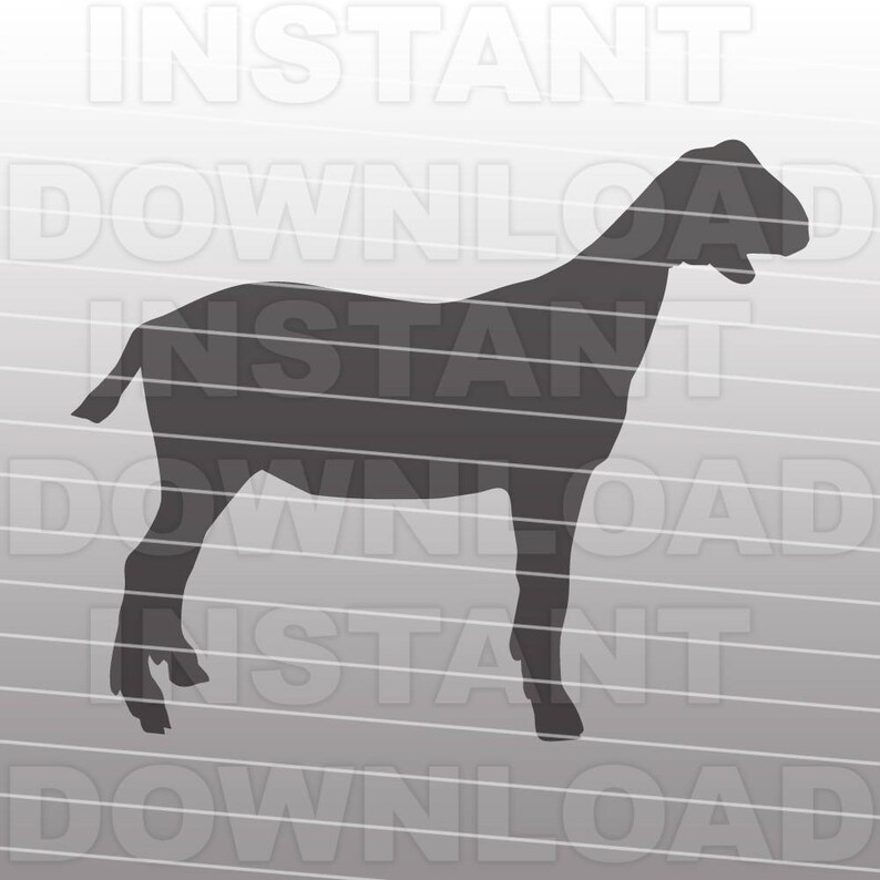 Vector Show Goat Show Goat SVG File,livestock Svg-cutting Template Vector Clip Art for ...