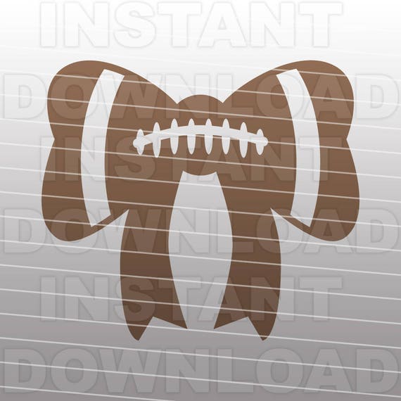 Football Bow SVG File,Bow Shape SVG,Cutting Template-Vector Clip Art file for Commercial & Personal Use-Cricut,Cameo,Silhouette,Decal,Vinyl