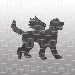 Hund Memorial SVG-Datei,Goldendoodle SVG-Datei,Labradoodle SVG-Vector Art kommerzielle & persönliche Nutzung- Cricut,Cameo,Silhouette,cut Datei