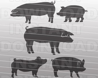 Show Pigs SVG Bundle,Livestock SVG file,Farm Animal SVG File,Hog svg -Commercial & Personal Use- vector art- Cricut,Silhouette Cameo,vinyl