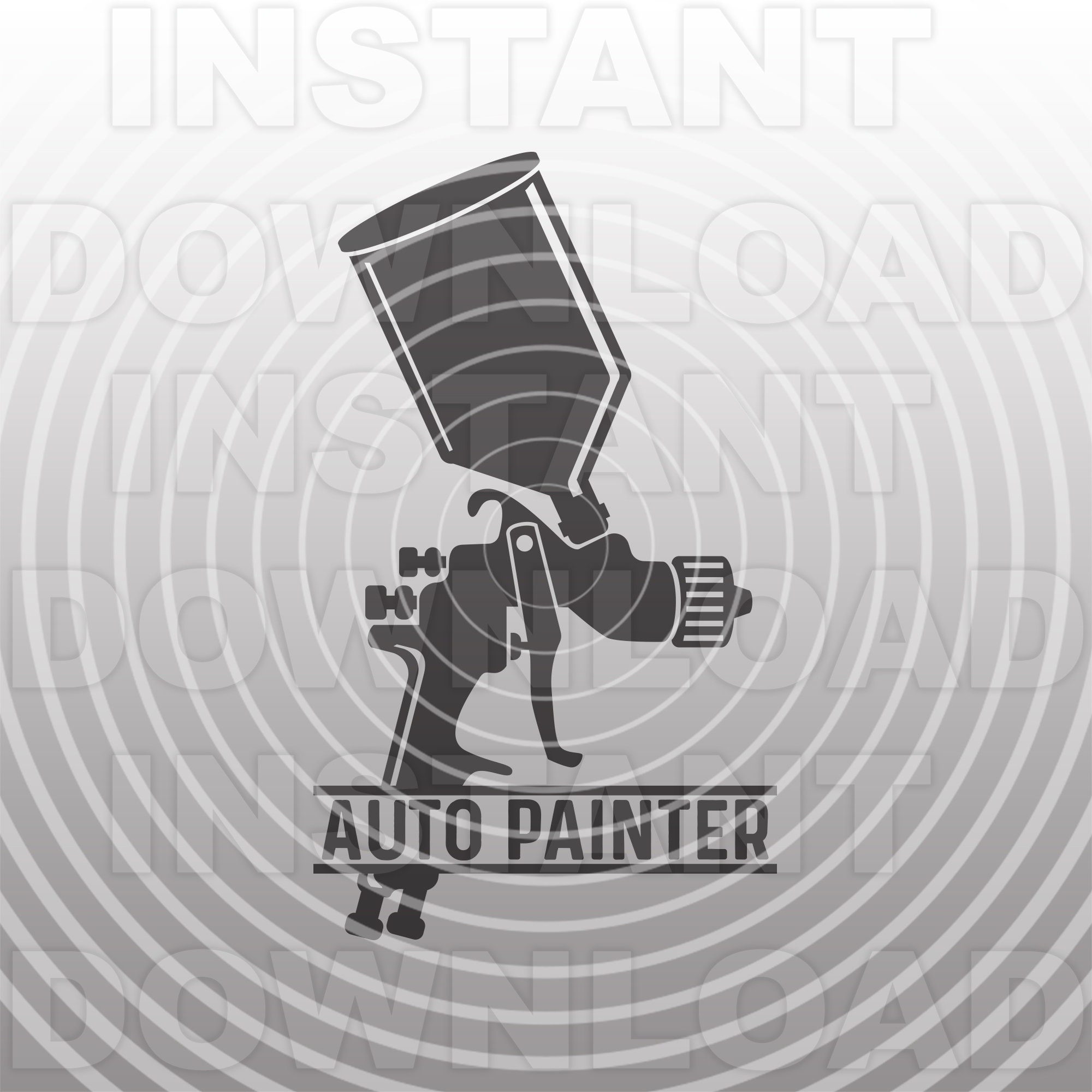 Car Automotive Painter Paint Spray Gun Vintage Patent Print | Poster