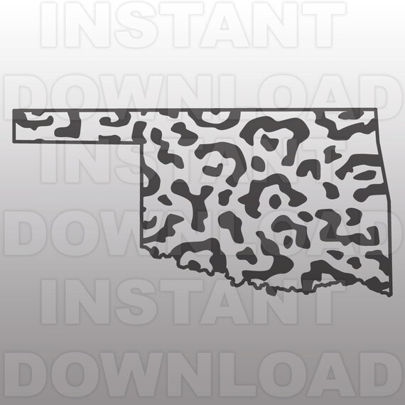 Download Oklahoma Leopard Print Svg Oklahoma Cheetah Svg File Etsy
