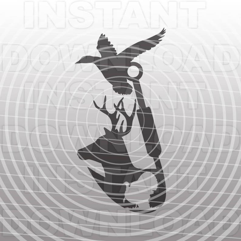 Download Deer Duck Hook Turkey SVG FileHunting and Fishing SVG File ...